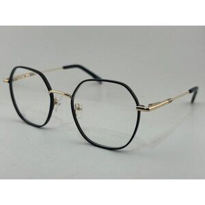 Opal - OPMM198 C01 51-19-140 Black Round Hexagon Eyeglass Frames
